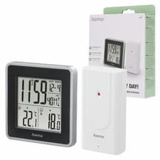 Image of Ews Intro Weather Station Dcf Clock Thermometer Alarm Outdoor Sensor