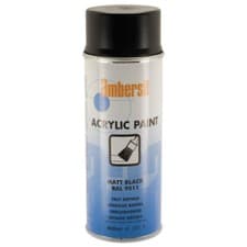 Image of Ambersil 20180-AA Acrylic Paint Matt Black RAL 9011 400ml