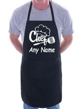 Image of  Personalised Apron Chef Your Text Here Any Words BBQ Baking Cooking