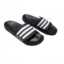 Image of adidas Adilette Shower Slides Unisex Black Size UK 11 EU 46 *FF1