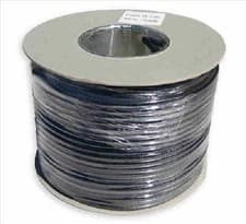 Image of 100m Reel Black RG6 Aerial / Satellite Downlead Screened Coax Coaxial Cable