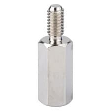 Image of R-TECH Hex Threaded M-F Spacer Brass 7mm A/F M4 15mm - Pack Of 25