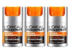Image of L'Oreal Men Expert HYDRA ENERGETIC Moisturiser, 3 x 50ml