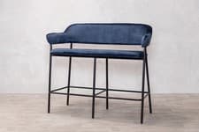 Image of VELVET WATERPROOF COMMERCIAL RESTAURANT STOOL BENCH MULTIPLE COLOURS AVAILABLE
