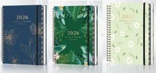 Image of 2026 Diary A5 Weekly & Monthly View Full Year Planner Hardback Cover With Tabs