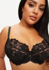 Image of Ann Summers The Icon Fuller Non Padded Balcony Bra - Black - Sizes 34F
