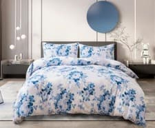 Image of 100% Rich Cotton Duvet Quilt Cover Bedding Set Double King & Super King Size UK