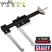 Image of Sealey Brake Disc Caliper 0-56mm with Tyre Tread Depth Gauge Automotive Garage