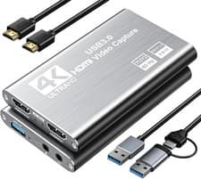 Image of USB 3.0 Video Capture Card, 1080P 60FPS/2K 30FPS Video Game Capture for PC/Mac