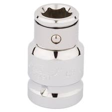 Image of Draper Expert Screwdriver Bit Holding Socket 1/2" Square Drive x 10mm Hexagon