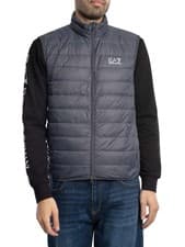 Image of EA7 Men's Logo Puffer Gilet, Grey