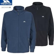 Image of Trespass Mens Bernal Full Zip Up Sueded Fleece Jacket Coat Zip Pockets