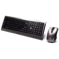 Image of Wireless Mouse And Keyboard Kit + English Layout Stickers US QWERTY Computer Mac