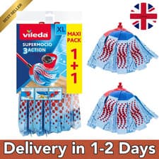 Image of Vileda SuperMocio 3D 3 Action MOP Refill Heads - Twin Pack UK