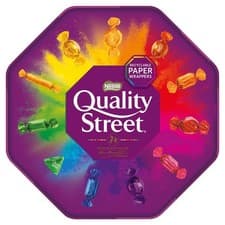 Image of Quality Street Chocolate Tub 550g Assorted Milk And Dark Chocolate BBD: August26