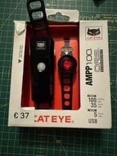 Image of Cateye AMPP 100 Orb Rechargable LED Bike Light Set / NEW