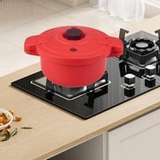 Image of Microwave Pressure Cooker Easy Clean with Lid Kitchenware Home Use Cookware