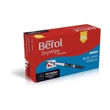 Image of Berol Dry Wipe Whiteboard Pens Black Pack of 192 (1984897)