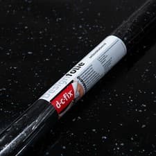 Image of STICKY BACK PLASTIC VINYL DCFIX BLACK GRANITE SELF ADHESIVE FILM 2.1m x 90cm