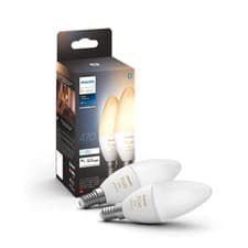 Image of Hue NEW White Ambiance Smart Light Bulb 2 Pack [E14 Small Edison Screw]