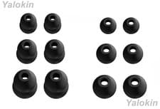 Image of 12pcs Eartips for Anker Soundcore Life P3i P2 and Dot 2 - Black Earbuds (DF3SZ)