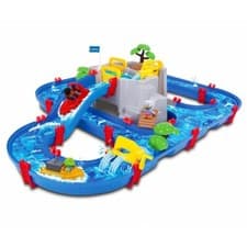 Image of AQUAPLAY Mountain Lake Water Slide Starter Set Lock Reservoir 44 Pieces NEW/ORIGINAL PACKAGING