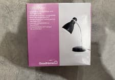 Image of GoodHome Nataro Desk Lamp Black E27 Table Lamp Adjustable Office Light