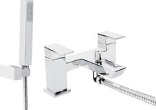 Image of Bristan COB BSM C COBALT Bath Shower Mixer, Wall-Mounted Handset, Chrome - NEW
