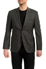 Image of Hugo Boss Men's "Jeckson/Lenon2" Regular Fit Gray 100% Wool Blazer US 38R IT 48R