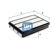Image of Air filter Filter Insert 30.505.00 UFI for TOYOTA LAND CRUISER PRADO