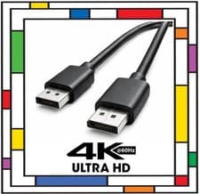 Image of 1.8M 4K Displayport DP To Displayport Male Cable Adapter DisplayPort 60Hz