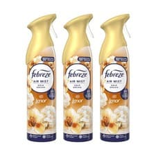 Image of 3x Febreze Air Mist Air Freshener Spray Gold Orchid 185ml