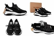 Image of Steve Madden Maxilla-R-E Sneakers — Black And white, UK 6, Brand New with Tags