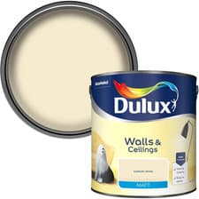 Image of Matt Emulsion Paint for Walls and Ceilings - Daffodil White 2.5 Litres