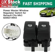 Image of Driver Side Power Master Window Regulator Switch 8200214943 For Renault Clio MK3