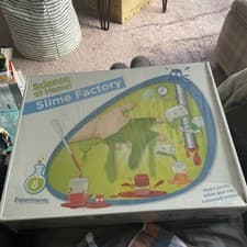 Image of SCIENCE AT HOME - LARGE SLIME FACTORY KIT - 8 EXPERIMENTS, AGE 8+ - NEW SEALED