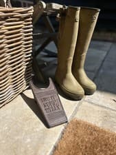 Image of Cast Iron Boot Jack  Give It Some Welly Garden Vintage Giftwear Gift Outdoor
