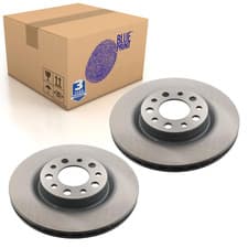 Image of Pair of Rear Brake Disc Fits Alfa Romeo OE 51760274 Blue Print ADL144339