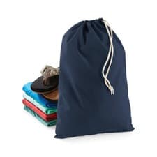 Image of Westford Mill Cotton STUFF BAG Drawstring bag Laundry Bag Shoe Xmas Sack Storage
