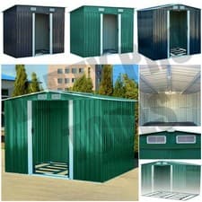 Image of Metal Garden Shed 6 X 4, 8 X 4, 8 X 6, 10 X 8 Garden Storage WITH FREE BASE New