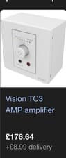 Image of Vision TC3-AMP Audio Amplifier 2.0 channels, White 50W