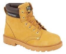 Image of Grafters Mens Safety Boots M629 Apprentice 6 Eye S1 Lace Up Leather Boot UK4-16
