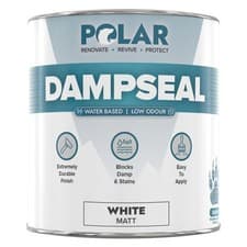 Image of Polar Water Based Damp Seal - 500ml, White - Low Odour, Solvent Free, Damp Proof