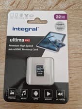 Image of Integral Ultima Pro 32GB SD Card High Speed Memory SDHC Up To 100MB