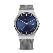Image of Bering Men s Quartz Watch 40 mm Stainless Steel Case and Dial Milanese Strap