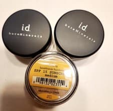 Image of  I.D. BARE MINERALS Loose Powder Foundation MEDIUM  0.3 OZ SPF 15 Lot Of 3 New! 