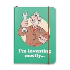 Image of NEW Wallace & Gromit Wallace's 'Inventin' A6 Softcover Notebook