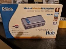 Image of D–LINK 4 Port USB 2.0 Hub (DUB- H4) New Sealed In Box