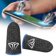 Image of Finger Sleeves for Gaming Anti Sweat Comfortable to Wear Gamer Thumb Sleeves
