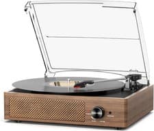 Image of Record Player for Vinyl with 2 build-in Speakers LP Vinyl Players Belt-Driven Vi